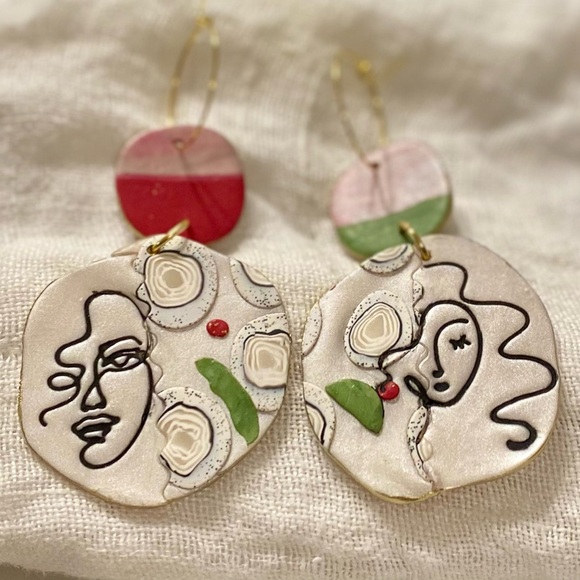 susie quinn Jewelry - Holiday Handmade Sister Earrings by Susie